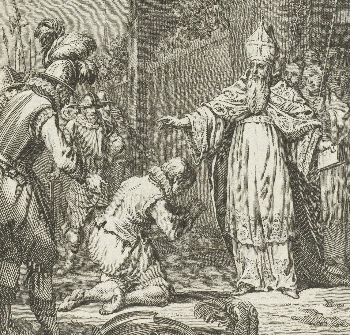 Dirk VI van Holland smeekt Hartbert van Bierum om vergiffenis